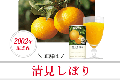 正解は 清見しぼり